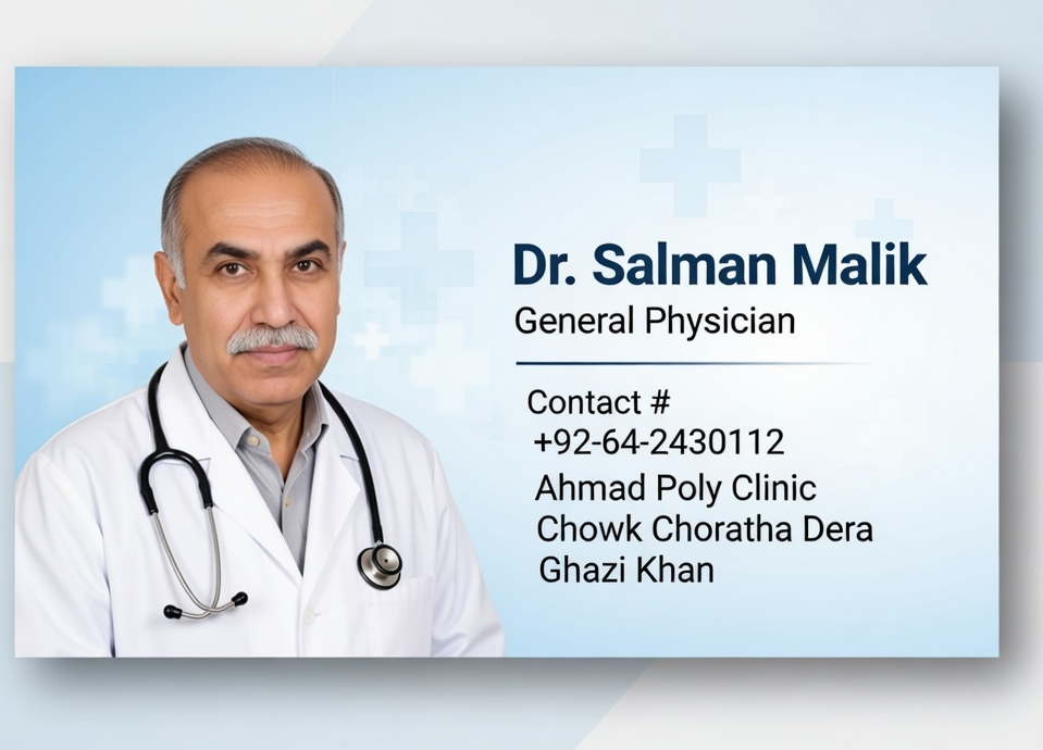 Dr. Salman Malik , General Physician Dera Ghazi Khan