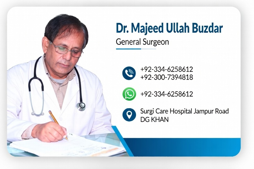 Dr. Majeed Ullah Buzdar General Surgeon Dera Ghazi Khan