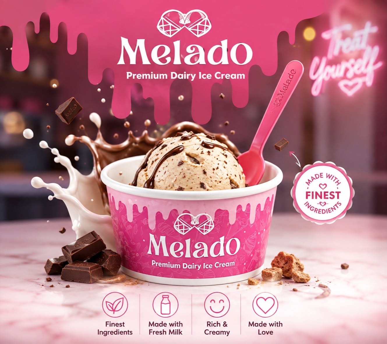 Melado Premium Dairy Ice Cream  - DG Khan photo 2